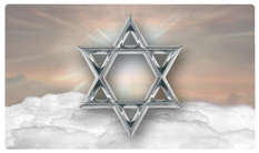 DNSEMP-C-120-BZ-SL Star of David Bronze-Silver